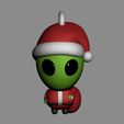 Alien.gif Festive Alien Santa
