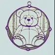 Llavero-oso.gif Topper + Souvenir : Teddy Bear with phrase Baby Shower