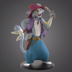 tbrender_1.gif 3D-Datei Cartoon Katze・3D-Druck-Idee zum Herunterladen