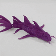 CARPA-MORADAAAA-min.gif STL file JAPANESE CARP FISH, ARTICULATED KOI・Model to download and 3D print