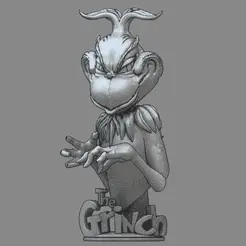 anima-low.gif STL file GRINCH Evil Smile, Bust・3D printer model to download