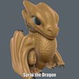 Syrax-the-Dragon.gif Archivo STL Syrax the Dragon (Easy print no support)・Idea de impresión 3D para descargar