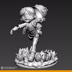 Preview-Riko.gif STL file ∻ Made In Abyss Riko ∻・Model to download and 3D print, sinkdenart