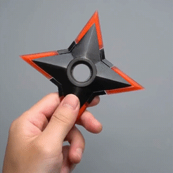 1.gif Archivo 3D Shuriken con cuchillas retráctiles | Ninja Star・Modelo de impresión 3D para descargar, Fanton