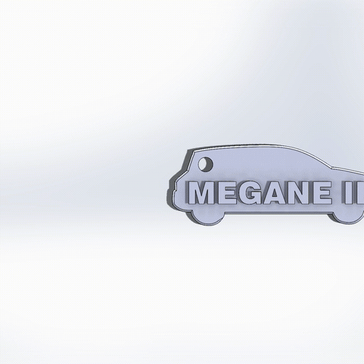 Renault Megane 2 Keychain [FREE] 3D model