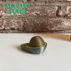 avocado.gif 3D file Super Cute Avocado Grinder・3D print model to download