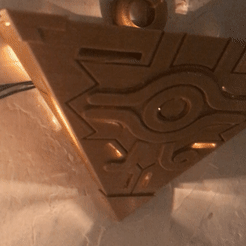 IMG_6830.gif Fichier STL Amulette du millénaire Yu-Gi-Oh Décoration / Amulette du millénaire Yu-Gi-Oh・Plan imprimable en 3D à télécharger