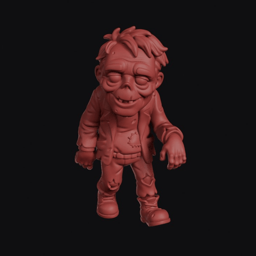 Shambling Zombie In Tattered Suit