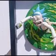 Rickandmorty_gif.gif Rick et Morty à l'intérieur du portail - Fan Art 3D