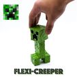 FLEXI-CREEPER MINECRAFT FLEXI-CREEPER ARTICULATED PRINT IN PLACE CREEPER