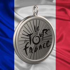 Pendentif-tour-de-France-1.gif Fichier STL gratuit Pendentif tour de France cycliste - Cycling tour of France pendant・Objet pour imprimante 3D à télécharger