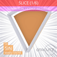 1-6_Of_Pie~5in.gif Slice (1∕6) of Pie Cookie Cutter 5in / 12.7cm