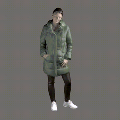DOWNSIZEMINIS_woman_standing.gif STL file WOMAN STANDING FOR DIORAMA・3D print design to download