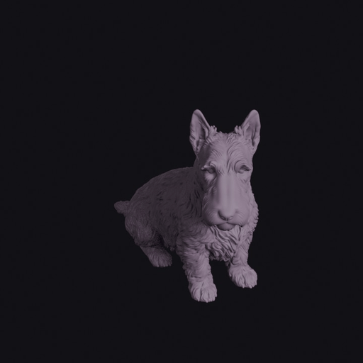 Sitting Scottish Terrier Figurine