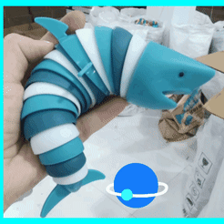 InShot_٢٠٢٢١٢٢١_١١٤١٥٤٥١٧.gif Файл STL Гибкая акула・Модель 3D-принтера для скачивания
