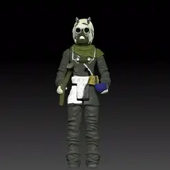 tUAKWN-KID.gif 3D file STAR WARS .STL THE BOOK OF BOBA FETT OBJ. TUSKEN KID 3D KENNER STYLE ACTION FIGURE.・3D printing template to download
