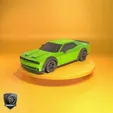 GIF_DC_-_720x720_w_Logo_30fps.gif Bold Muscle Challenger Car - Printable 3d model - STL files - Personal Use