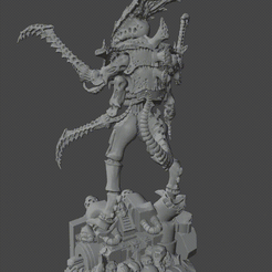 Swarmlord-by-j4roid.gif Free STL file Totally not Xenomorph rip-off out of stock hive Router・3D printer model to download