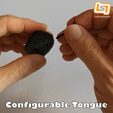configurable-tongue-gif.gif SERPENT MAGIQUE, ARTICULE, EN PLACE, RIGIDIFIABLE, ANIMABLE, REPARABLE