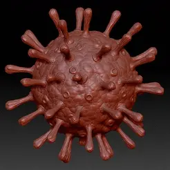 GIF_optimized.gif 3D file Covid, 40%OFF, 3D printable coronavirus cell, non-commercial version・3D print design to download