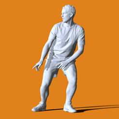 0.gif OBJ file Miniature Pose People #15・Model to download and 3D print, Peoples