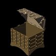 9A7E8E75-49A4-4F8F-9006-8107133C680D.gif Retro Treasure Box Wooden Pirate Treasure Chest Box Gem Jewelry Storage Organizer Trinket Keepsake Treasure Case Without Lock 3D Model STL
