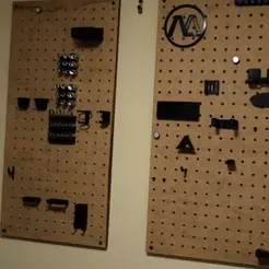 pegboard.gif STL file Pegboard Mounting Collection・3D printing model to download