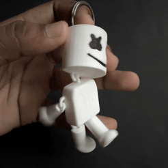 Marshmello-1.gif Archivo 3D Marshmello (articulado) Print-In-Place・Diseño de impresora 3D para descargar, Utsav_Genesis