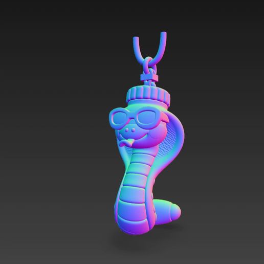 🐍 keychains snake・ STL File for 3D printing・Cults