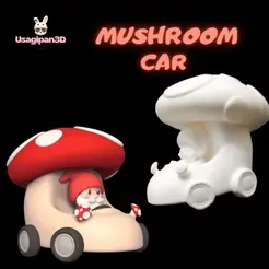 Holder-Post-para-Instagram-Quadrado-2.gif 3D file Mushroom Car・3D printer design to download