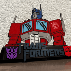1.gif Optimus Prime Transformers Comic book Stand (la planche arrière est uniquement MMU)