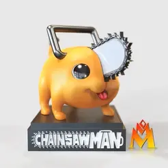Pochita.gif Файл STL Pochita (ポチタ )- Chainsaw Devil-Chainsaw Man-FANART FIGURINE・Модель для печати в 3D скачать