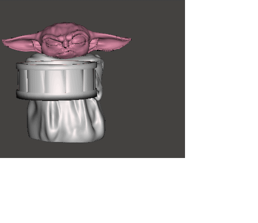 👶 baby yoda flowerpot to decorate the house or