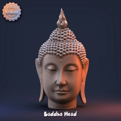 buddhahead.gif 3D file Buddha Head・Template to download and 3D print