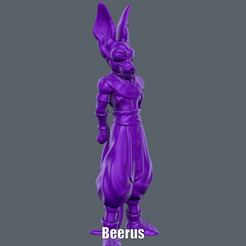 Beerus.gif STL file Beerus (Easy print and Easy Assembly)・Model to download and 3D print