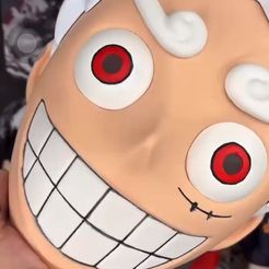 Luffy Gear 5 Head Mask Wearable - One Piece Cosplay