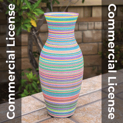 Lots-of-Vases-Slideshow-CL.gif Fichier STL Vase pour Stripes & More [Commercial License]・Plan à imprimer en 3D à télécharger