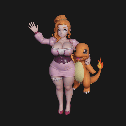 Princess and Charmander