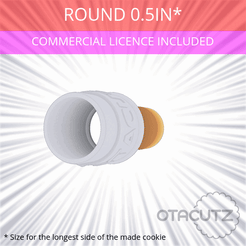 Round_0.5in.gif 3D file Round Cookie Cutter 0.5in / 12.7mm・3D print model to download