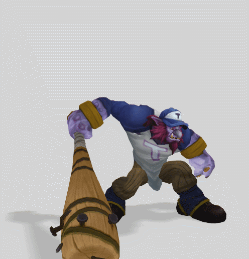 Lil' Slugger Trundle League of Legends 3D print model 3D model
