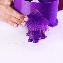 evil-minions-with-hair-kay-chains-Purple-Minions.gif Fichier 3D Porte-clés "Minions" avec cheveux et un œil (Minion violet)・Objet pour impression 3D à télécharger, Kevins3D