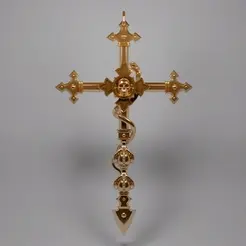 Gothic-Cross.gif Gothic Master Cross, Celtic, Medieval, Scepter, Staff