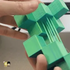 큐브브릿지3.gif Archivo STL Arte cúbico de puente fuerte・Objeto imprimible en 3D para descargar