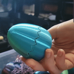 SmartSelect_20230314-161656_CapCut.gif Free STL file Cracking Easter Egg for Easter Surprises by Pretzel Prints・Design to download and 3D print