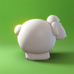 sheep360_1.gif Télécharger fichier STL Décoration de la figure du mouton • Modèle à imprimer en 3D, magann