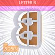 Letter_B~3.25in.gif Letter B Cookie Cutter 3.25in / 8.3cm
