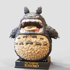 My-Neighbor-Totoro-PiggyBank.gif STL file TOTORO PiggyBank-Coin Holder - MY NEIGHBOR TOTORO-となりのトトロ-STUDIO GHIBLI-FANART・3D printer model to download, adamchai