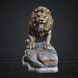 dbx-lion-montain.gif DBX Lion Montain Stl Obj Glb for 3D Printer