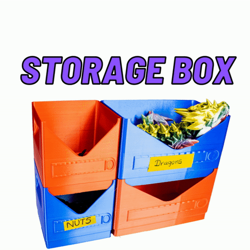 FAST-PRINT-STACKABLE-STORAGE-BOXES-STACKABLE-BINS-s.gif 3D file FAST-PRINT STACKABLE STORAGE BOXES STACKABLE BINS・3D print design to download, Kevins3D