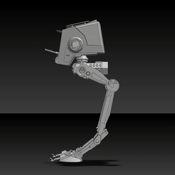 ATST1.gif STL file Imperial AT-ST Star Wars・3D printable design to download